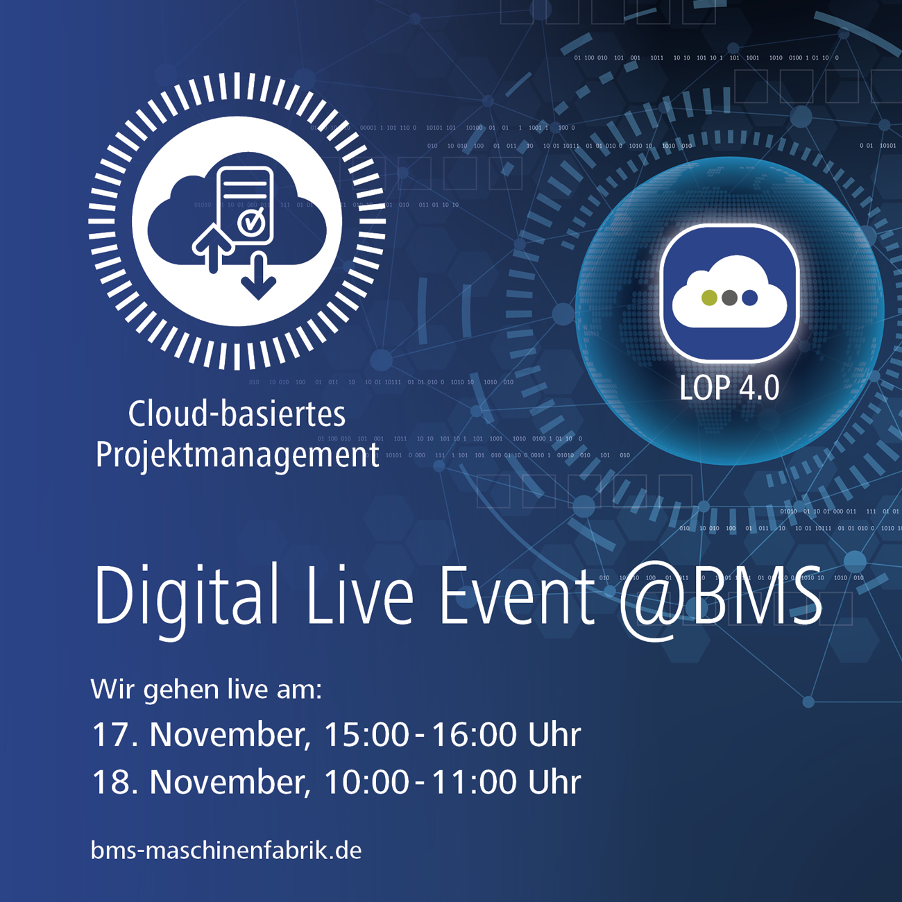 BMS Digital Live Event web